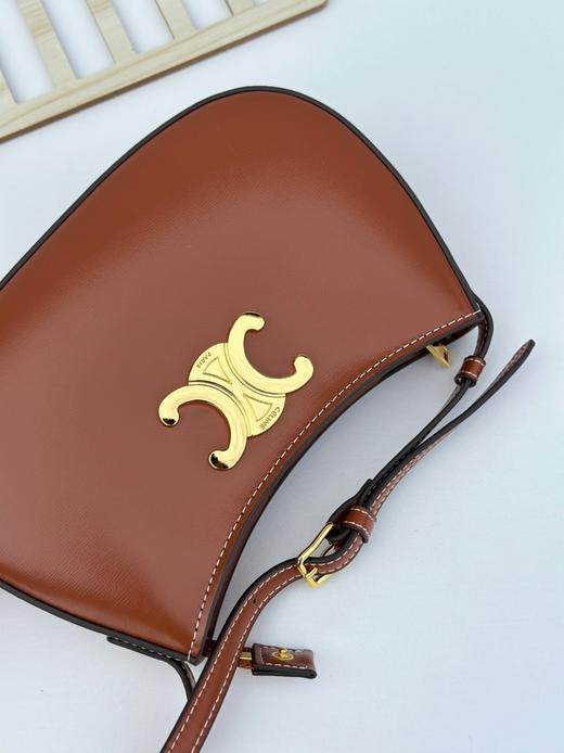 新款真皮凯旋门腋下包马鞍包老花经典通勤包斜挎包手机包网红同款 商品图9