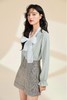 秋水伊人 撞色蝴蝶结绑带衬衣 11078 商品缩略图4