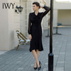 IWY/设计感轻奢黑色礼服裙女春夏高级感气质显瘦鱼尾连衣裙Q1055 商品缩略图1