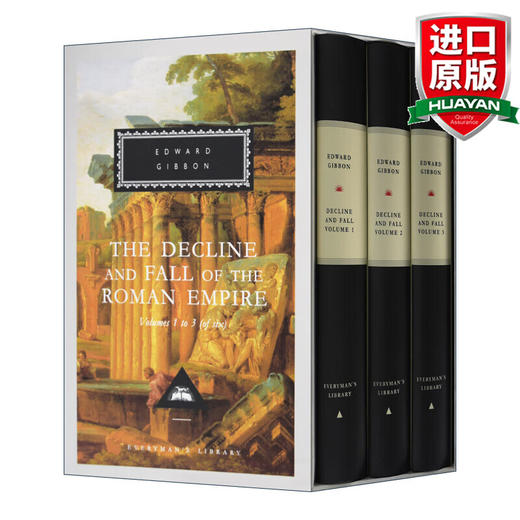 Decline And Fall Of The Roman Empire Vol. 1-3 英文原版 罗马帝国衰亡史 1-3 爱德华·吉本 Everyman精装收藏版 进口原版书籍 商品图0