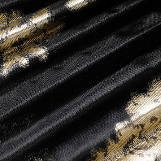 米思阳2026春季新款新中式优雅气质半身裙高腰修身提花百褶裙1451 商品图3