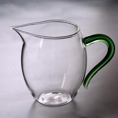 益思泉丨 彩把玻璃公道杯 茶海 高硼硅耐热玻璃 茶具 分茶器 360ml 商品图4