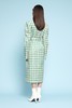 Le Malene 彩色纽扣装饰格纹长风衣 11155 商品缩略图2