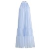 AHM-8615法式仙女蓝色挂脖夏季新款设计感小众无袖显瘦长裙 商品缩略图4