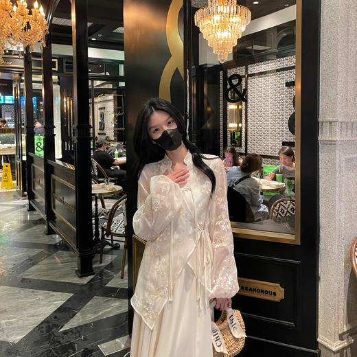 【新中式复古刺绣裙装】2024春夏新中式复古刺绣国风小个子仙气上衣半身裙套装预售15天内发货-FSXPDC0402 商品图2