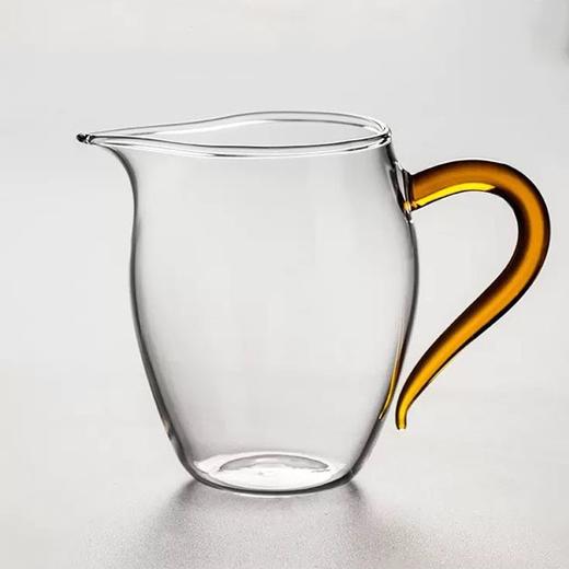 益思泉丨 彩把玻璃公道杯 茶海 高硼硅耐热玻璃 茶具 分茶器 360ml 商品图3