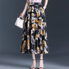国风印花大摆裙，长款松紧腰A字半身裙MYX-JY-6788-L 商品缩略图3