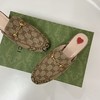 古奇包头半拖鞋女夏外穿穆勒鞋四季新款马衔扣平底鞋懒人凉拖 商品缩略图13