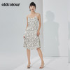 oldcolour2022夏季新品碎花吊带连衣裙 商品缩略图2