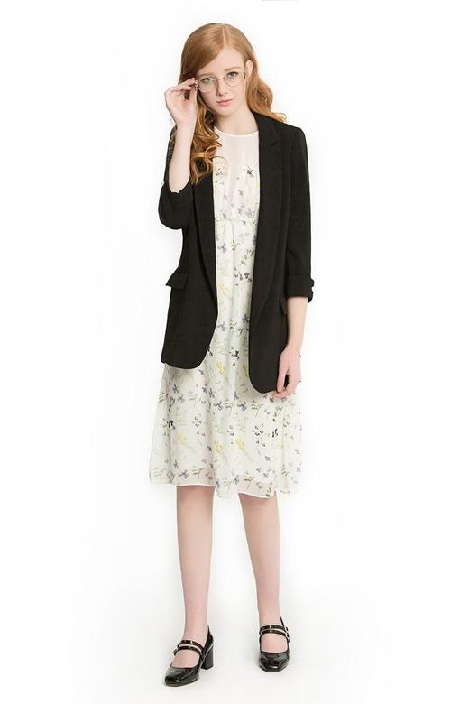 ZARA 黑色长版西装外套 1377 商品图3