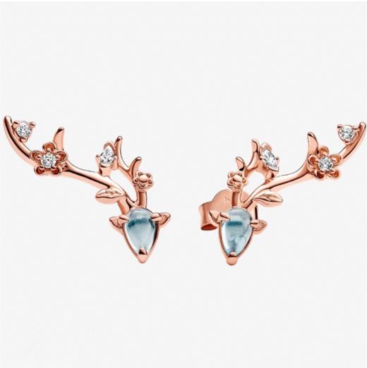 王者荣耀 x Pandora 瑶 鹿生花 耳钉 商品图0