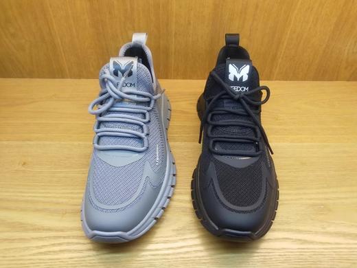 豪行舒适休闲男鞋12123589时尚透气运动网布单鞋 商品图3