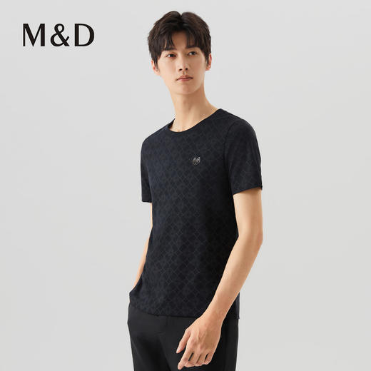 【名盾】如意系列圆领T恤，丝网印花，时尚大气，耐洗不易起球MXBL27601B 商品图1