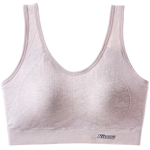 【薄棉舒适，显瘦美背】简约圆领棉质美背薄款内衣女，小清新美背必备，无钢圈杯垫舒适亲肤，轻盈薄款运动文胸，大胸显小，跑步防震防下垂，舒适无压力！ 商品图5