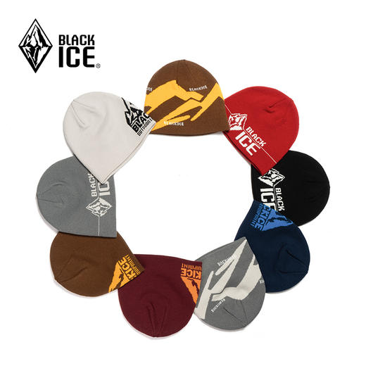 黑冰秋冬户外男女款跑步运动针织帽休闲保暖毛线帽子Z2141 商品图4