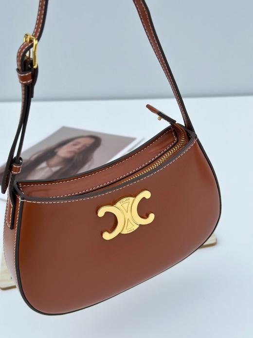 新款真皮凯旋门腋下包马鞍包老花经典通勤包斜挎包手机包网红同款 商品图3