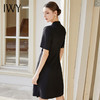 IWY/黑色西装连衣裙短袖夏款设计感高级通勤商务不对称下摆工作服Q1130-B 商品缩略图2