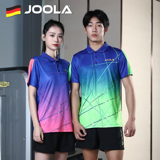 JOOLA优拉乒乓球服3209鎏金乒乓球衣运动T恤短袖比赛服乒乓运动服装 商品图4