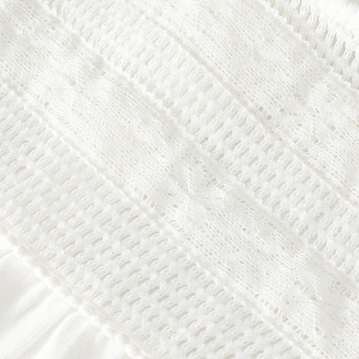 英氏-童衣类（夏）H4英针圆领短套衣英氏白100CM 商品图5