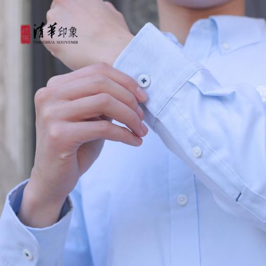 清华文创衬衫中性浅蓝色经典款 商品图6