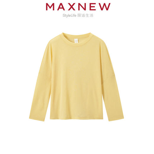 【T恤】女装螺纹竹节布多彩宽松百搭罩杉 1N2222201 商品图3