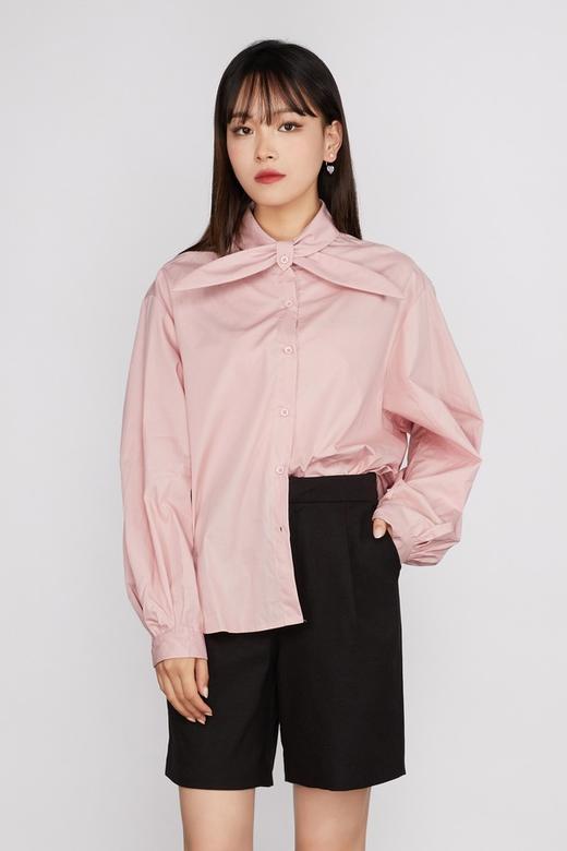amadella 交叉绑带领宽松衬衣 11243 商品图0