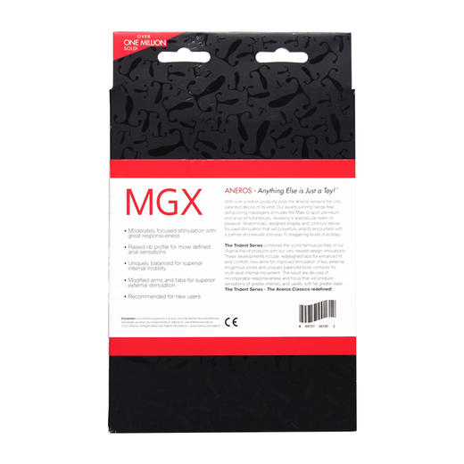 【新手入级版】美国原装进口ANEROS MGX TRIDENT MGX三叉戟菊花前列腺高潮按摩器情趣用品1812 商品图4