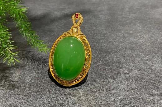 【御珠宫坊】金镶碧玉吊坠 商品图8