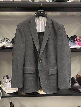 瑕疵HUGO BOSS/胡戈波士 男士冬季新剪羊毛商务休闲西装外套