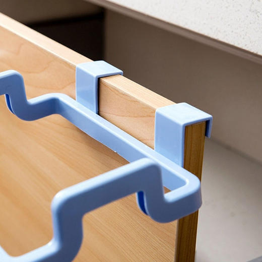 「9.9到手5个！多色可选」厨房可挂式橱柜门垃圾架门背式垃圾袋收纳整理架塑料袋架子垃圾桶支架 商品图4