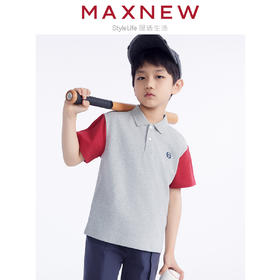 【POLO】童装珠地撞色拼接POLO 1N2341102