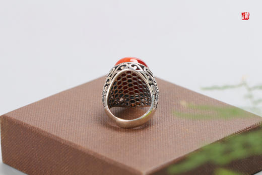 南红戒指【明赫】，925银镶 商品图4