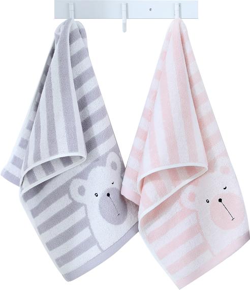 馨宜优品条条熊童巾   （粉色）灰色220309-----220308 商品图2