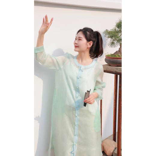 【2026东衣作】开襟长衫（24707323天缥） 商品图2