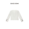 COCO ZONE2024‘白月光’高级感圆领明线装饰外套百搭长袖上衣CC1B0760 商品缩略图1