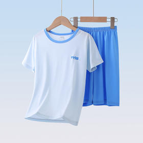 莱赛尔夏季莫代尔儿童家居服中小童短袖冰丝睡衣男女童空调服短裤