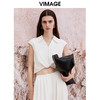 VIMAGE纬漫纪夏季新款扭结设计气质高级感显瘦上衣V2113734 商品缩略图4