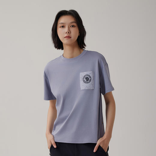 北极狐2024夏新款 户外女士短袖T恤 纯棉宽松上衣  01241246 商品图2