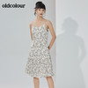 oldcolour2022夏季新品碎花吊带连衣裙 商品缩略图0