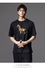 PINLI品立2024夏季新款男装软金属压烫圆领短袖T恤潮BG242111013 商品缩略图0