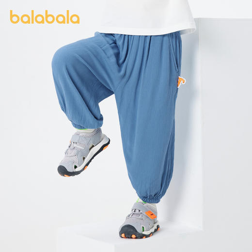 巴拉巴拉儿童裤子男童防蚊裤夏装新款童装宝宝长裤女童休闲裤 商品图1