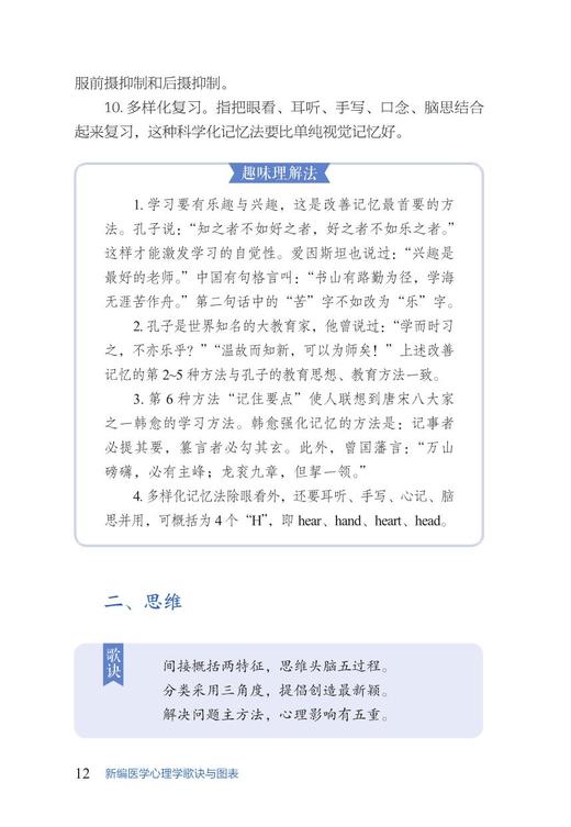 新编医学心理学歌诀与图表 李殊响 李凌霞 主编 心理治疗心理咨询师心理学书籍 中华医学电子音像出版社9787830054199  商品图4