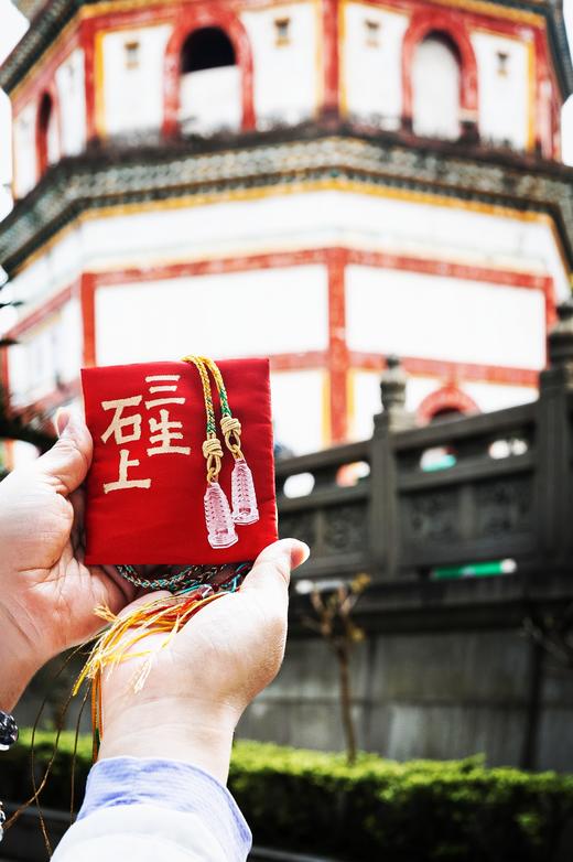 天然白水晶能量文昌塔吉祥多彩挂饰 商品图1