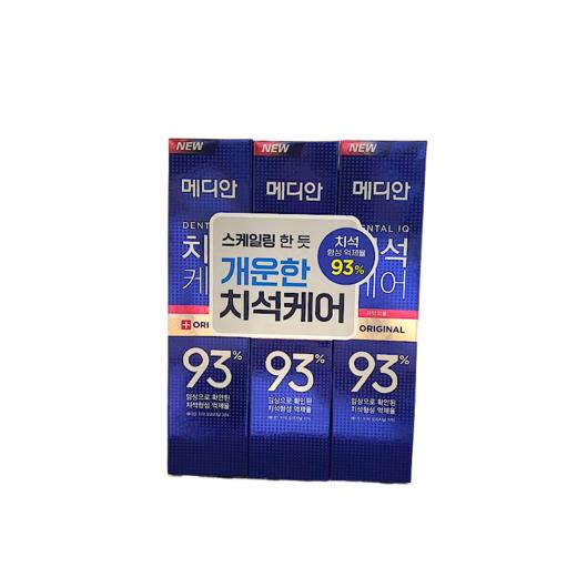 韩国 爱茉莉Madian93%牙膏各款-120gX3支 商品图1