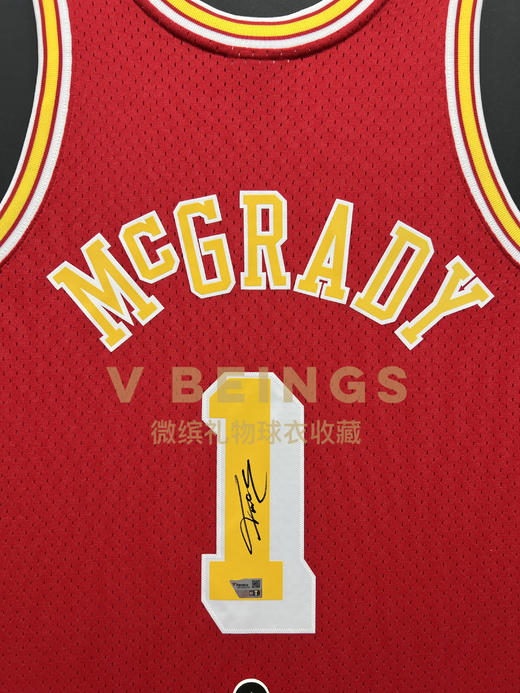 收藏系列 麦迪 火箭队1号红色 亲笔签名球衣 商品图2