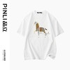 PINLI品立2024夏季新款男装软金属压烫圆领短袖T恤潮BG242111013 商品缩略图6