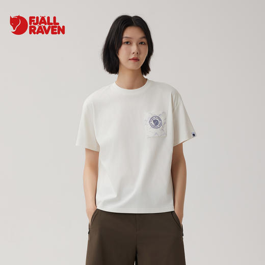北极狐2024夏新款 户外女士短袖T恤 纯棉宽松上衣  01241246 商品图0