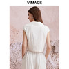 VIMAGE纬漫纪夏季新款扭结设计气质高级感显瘦上衣V2113734 商品缩略图5