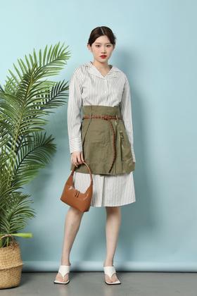 MIND BRIDGE 拼色两件套连衣裙 16482