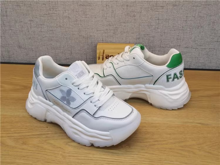 豪行春季时尚休闲百搭厚底系带运动女单鞋22151022